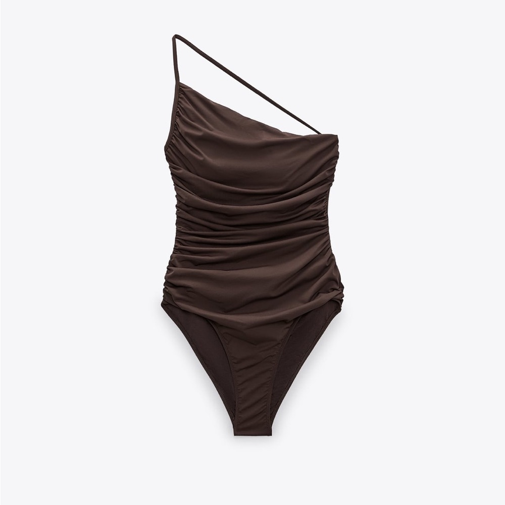 Zara Printed Tulle Swimsuit NWT Medium